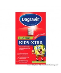 Dagravit Kids Xtra Multivitamins 6-12 Years Chewable Strawberry flavor 60pc